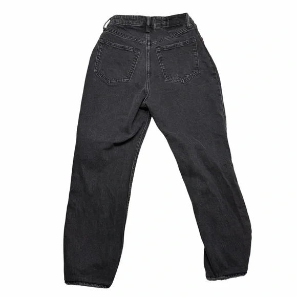 Abercrombie & Fitch Dad High Rise Curve Love Jeans Women’s 27/4S Black Straight - Picture 5 of 11